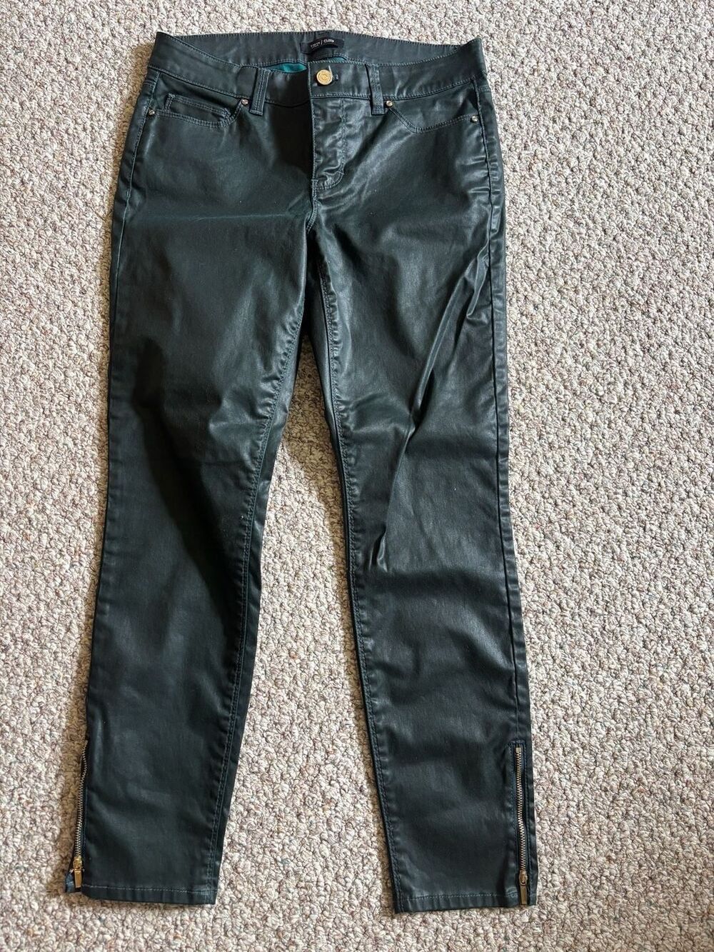 White House Black Market Skimmer Ankle Zip Skinny Pants